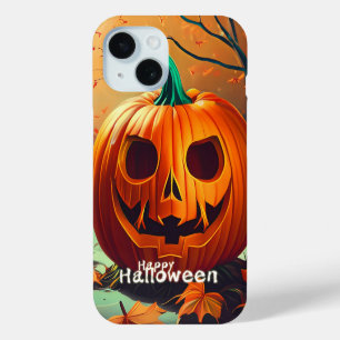 Klassische Jack-o-Lantern-Herbstwaldszene Case-Mate iPhone Hülle