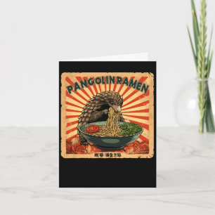 Klassische japanische Kunst Stempel Nudeln Pangoli Karte