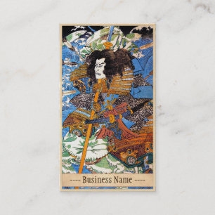 Klassische japanische legendäre Samurai-Krieger-Ku Visitenkarte