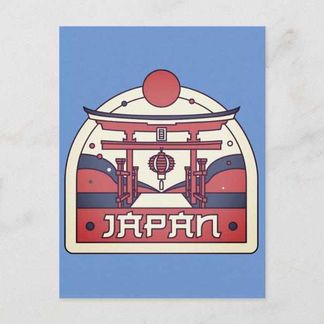 Klassische japanische Postkarte (Vorderseite)