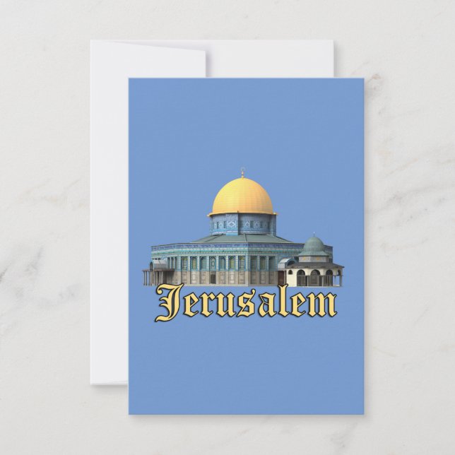 Klassische Jerusalem-Kuppel im Rock-Design Karte (Vorderseite)