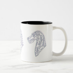 Klassische Kaffee-Tasse mit dem großer Zweifarbige Tasse