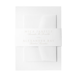 Klassische Kalligrafie Formal Blush Pink Wedding Einladungsbanderole