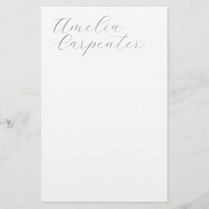 Klassische Kalligrafie Minimalistisch Professionel Briefpapier