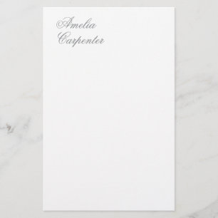 Klassische Kalligrafie Minimalistisch Professionel Briefpapier