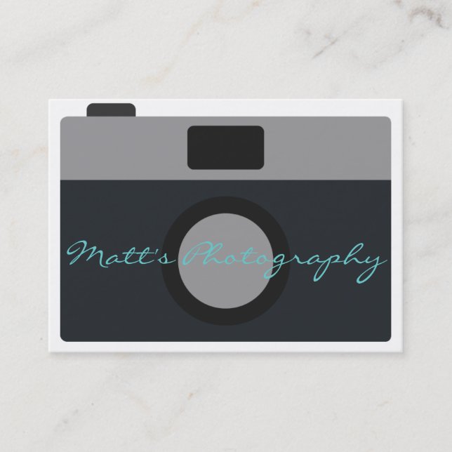 Klassische Kamera-Ikone für Fotografen Visitenkarte (Vorderseite)