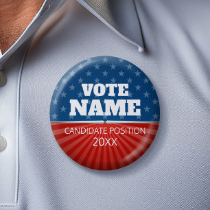 Klassische Kampagne - Sterne Streifen rot Button