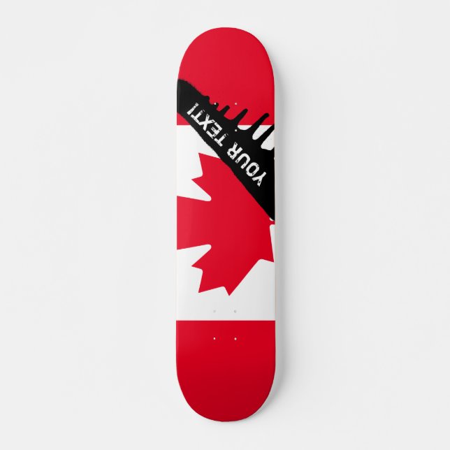 Klassische Kanada-Flagge Skateboard (Vorne)