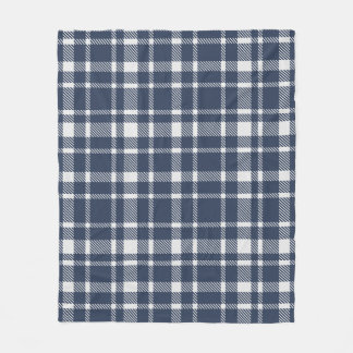 Klassische Karierte Tartan-Muster-Dunkle Marine &  Fleecedecke