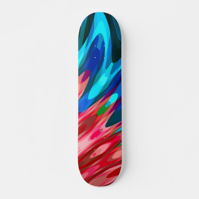 Klassische Karten für tropische Vögel Skateboard (Vorne)