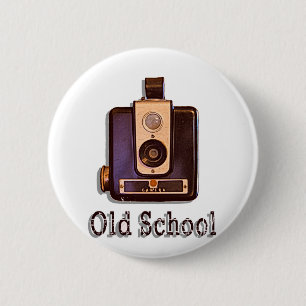 Klassische Kasten-Kamerafünfziger jahre - alte Button