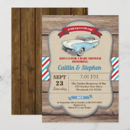 Klassische Kinderdusche. Vintager Stil Einladung