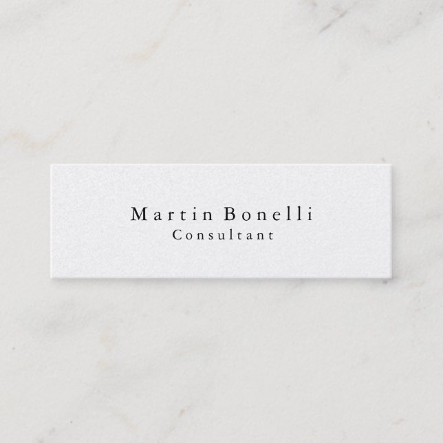 Klassische klassische "Clean Business Card" Mini Visitenkarte (Vorderseite)