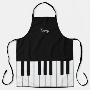 Klassische Klaviertastatur Personalisiert Music Lo Schürze