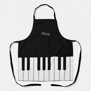 Klassische Klaviertastatur Personalisiert Music Lo Schürze
