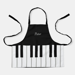 Klassische Klaviertastatur Personalisierte Kinderm Schürze