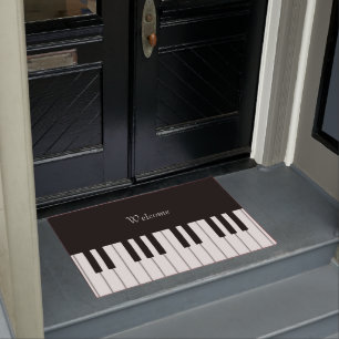Klassische Klaviertastatur personalizable Fußmatte