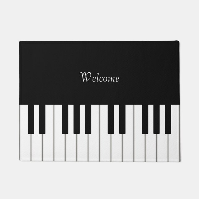 Klassische Klaviertastatur personalizable Klein Fußmatte (Vorderseite)
