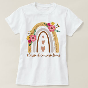 Klassische Konversationen Rainbow Homeschool CC T-Shirt