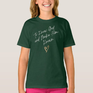 Klassische Konversationen, um Gott zu kennen und I T-Shirt