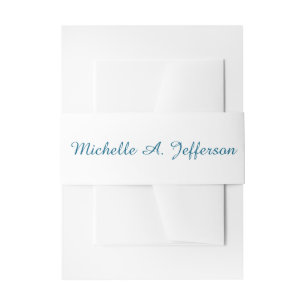 Klassische kreative Trendy White Ocean Blue Einladungsbanderole