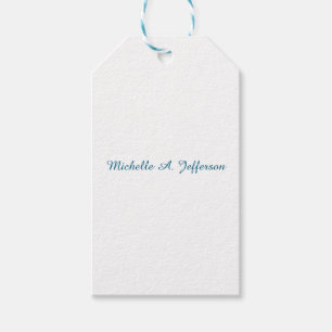 Klassische kreative Trendy White Ocean Blue Geschenkanhänger