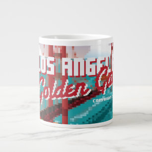 Klassische L.A Golden Gate Videospielbox-Kunst aus Jumbo-Tasse