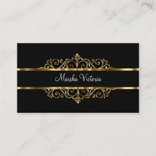Klassische Ladys Monogram Business Cards Visitenkarte