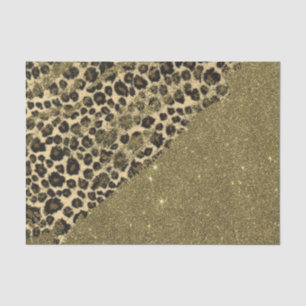 Klassische Leopard-DruckBrushstrokes auf Seidenpapier