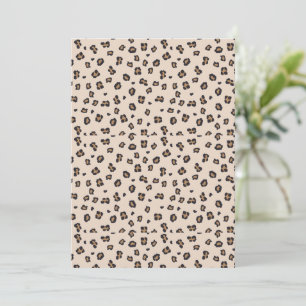 Klassische Leopard-Printmedien Einladung