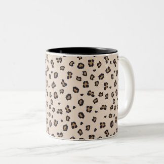 Klassische Leopardrucke Zweifarbige Tasse