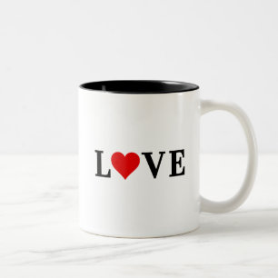 Klassische LIEBE Herzlich Willkommen im Hotel Rode Zweifarbige Tasse