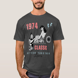 Klassische Liebhaber Pop-Art Comicee T-Shirt