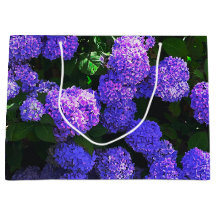Klassische Lila Hydrangea-Geschenktasche