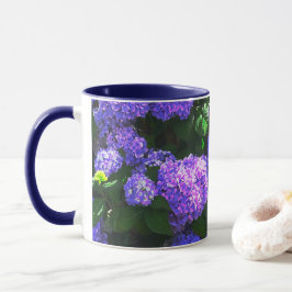Klassische Lila realistische Hydrangea-Tasse Tasse