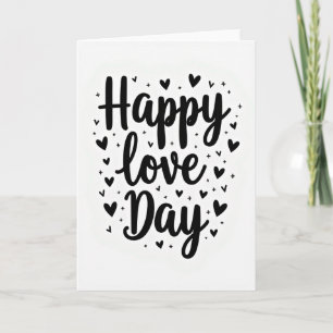 Klassische Love Day Chevron Karte