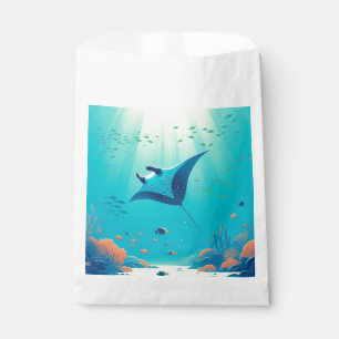 Klassische, Mantarochen-Küstenkunst Geschenktütchen