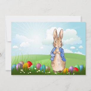 Klassische Märchenbuch-Hase-Oster-Eier Feiertagskarte