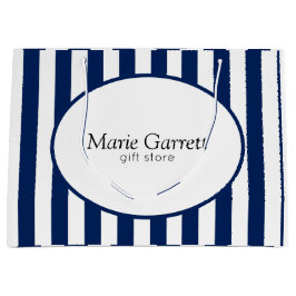 Klassische Marinestreifen Große Geschenktüte
