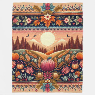 Klassische Messe Herbst/Herbst Fleecedecke
