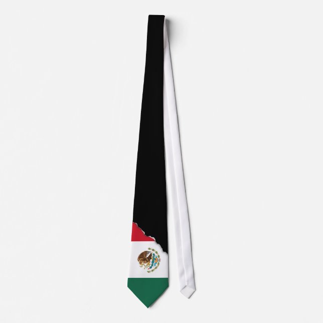 Klassische mexikanische Flagge Krawatte (Vorderseite)