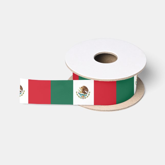 Klassische mexikanische Flagge Satinband (Spule)