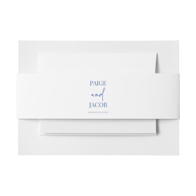 Klassische Minimal Minimalistische Individuelle Na Einladungsbanderole (Vorderseite Beispiel)