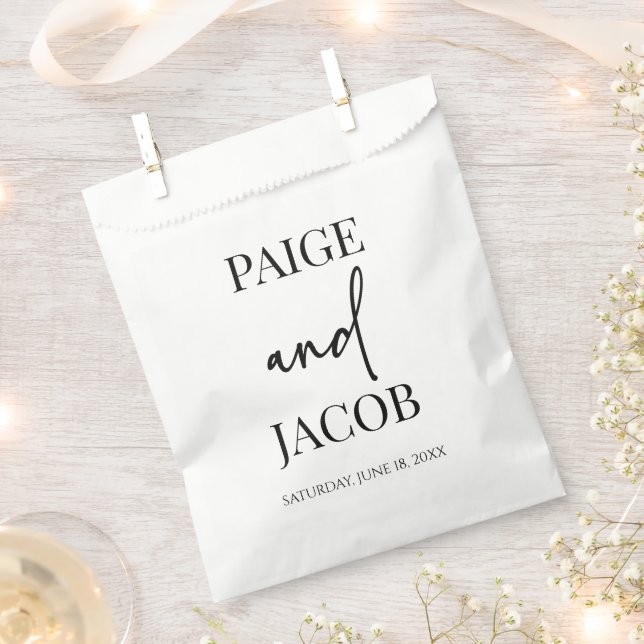 Klassische Minimal Minimalistische Individuelle Na Geschenktütchen (Ausgeschnitten)