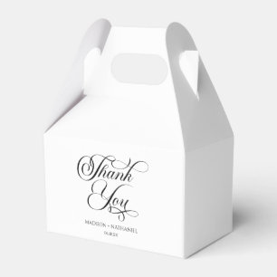 Klassische Minimalistische, elegante Script-Hochze Geschenkschachtel