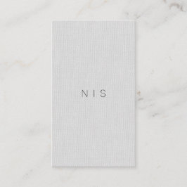 Klassische Minimalistische graue Visitenkarte