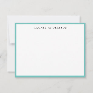 Klassische Minimalistische Single-Grenz-Karte Mitteilungskarte