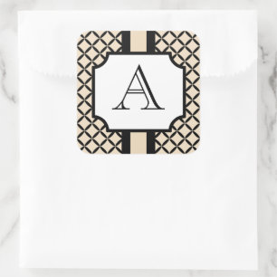 Klassische Mit Monogramm Stickers