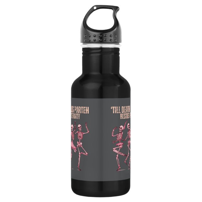 Klassische moderne Bridesmaid-Geschenk Edelstahlflasche (Vorderseite)