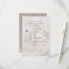 Klassische Moderne Rustikale Holzkörnerwoche Herbs RSVP Karte